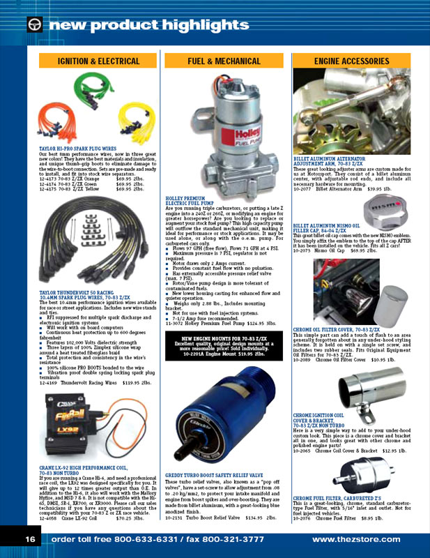 Z Car Motorsport Auto Catalog